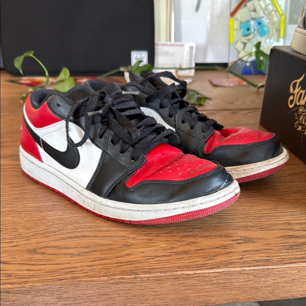 Air Jordan Black Red White Sneakers